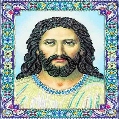 5D Diy Diamond Jesus Cross Painting Wall Decor Religious Embroidery Mary Statue Cathlic Figures Of Rhinestone Orthodox Gift