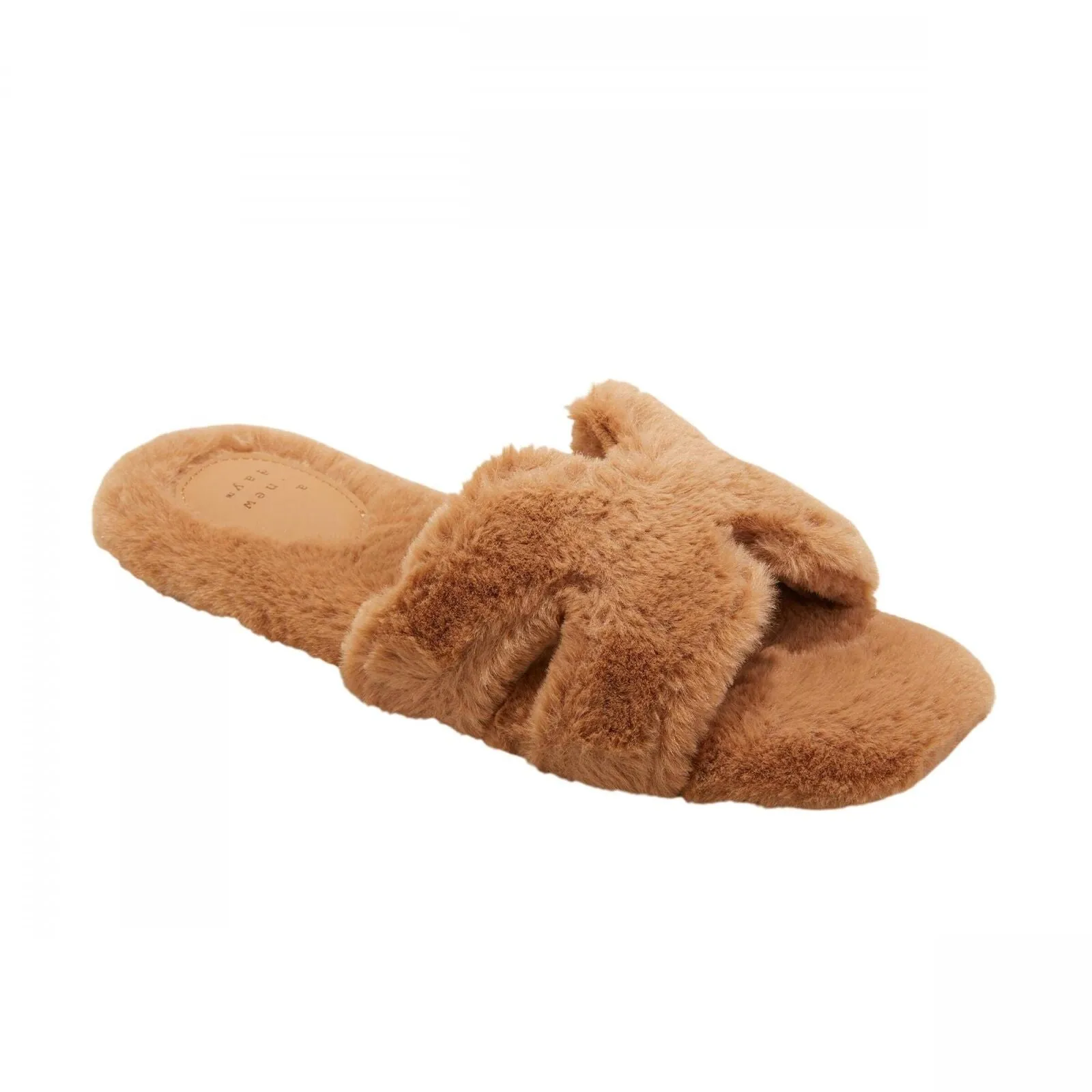 A New Day Womens Sage Slide Slippers 91315735 Tan Brown 10M