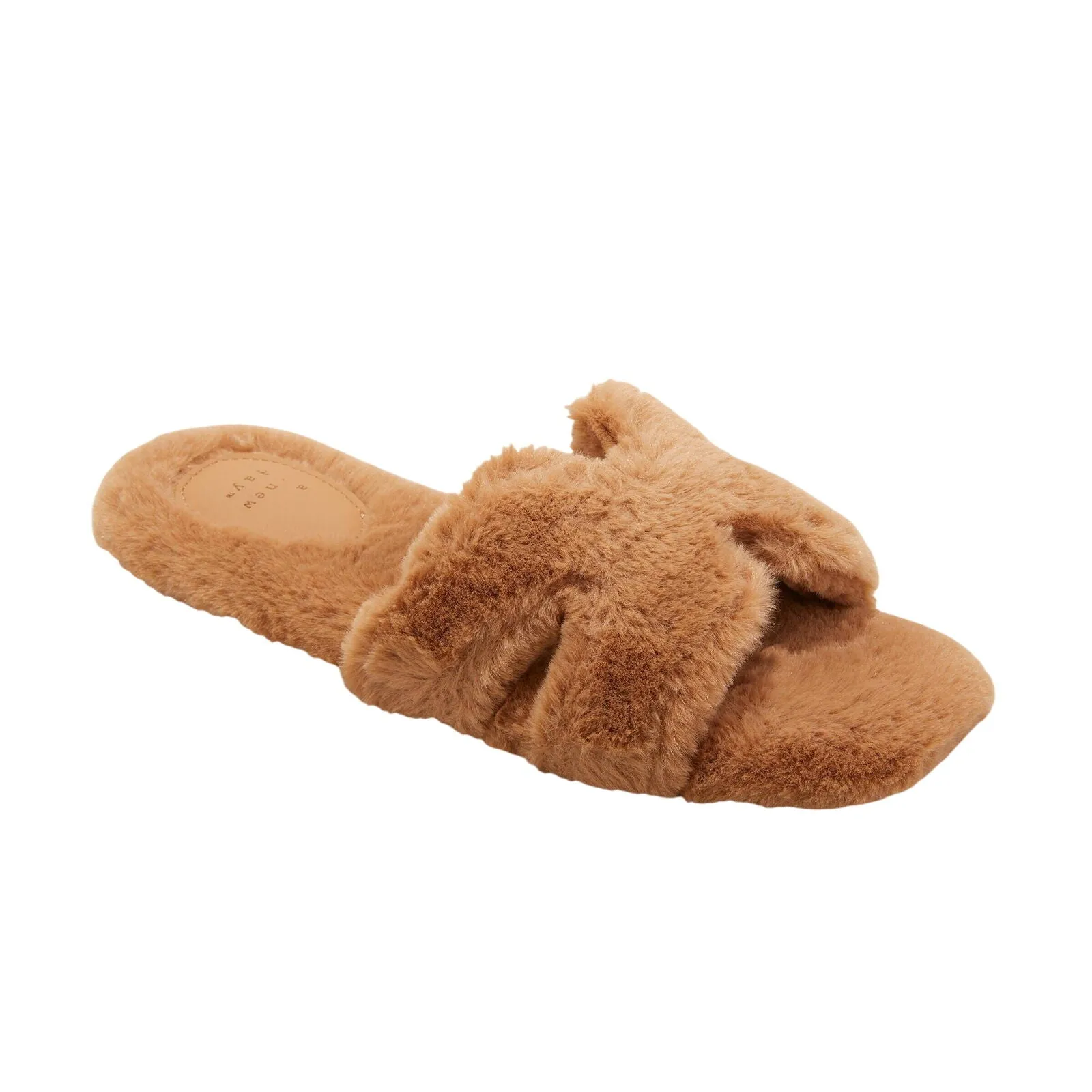 A New Day Womens Sage Slide Slippers 91315735 Tan Brown 6M
