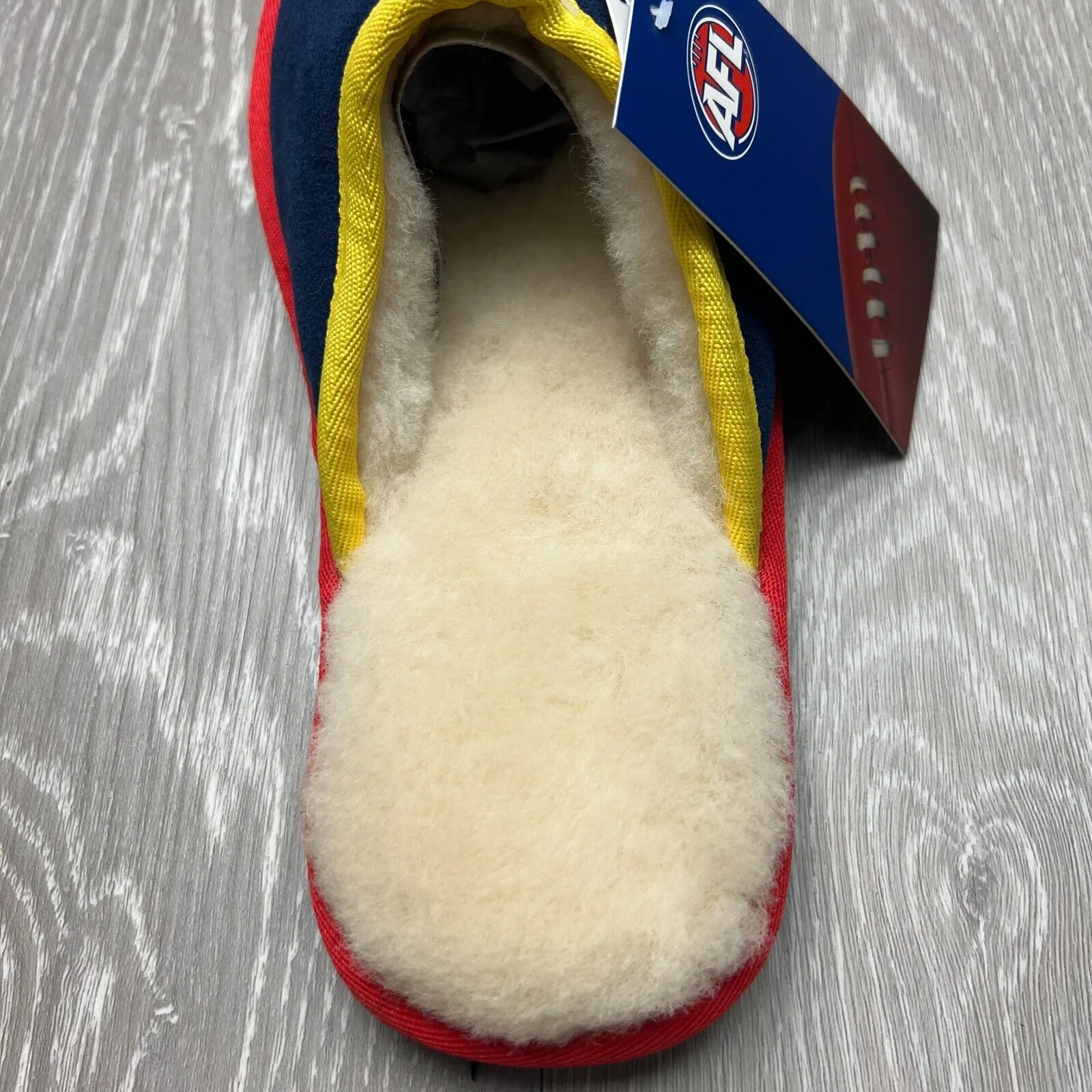 AFL Team Kicks Adelaide Crows Merino Wool Slippers Size US W 6 / M 5