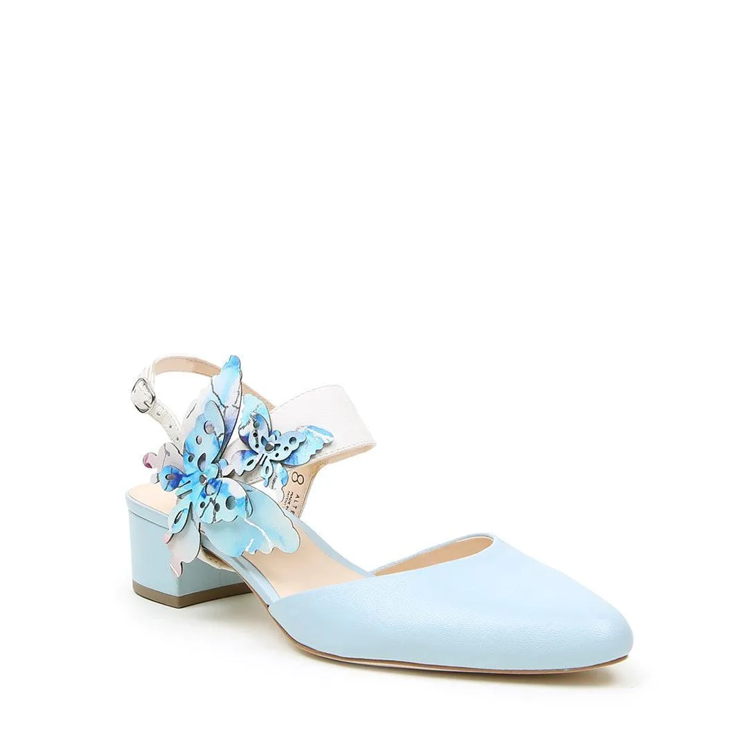 Agate Blue Slide   Butterfly Elsie Strap
