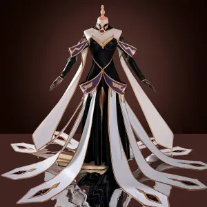 Anime Code Geass: Lelouch of the Rebellion Code Geass C.C. Queen Dress Cosplay Costume C09323