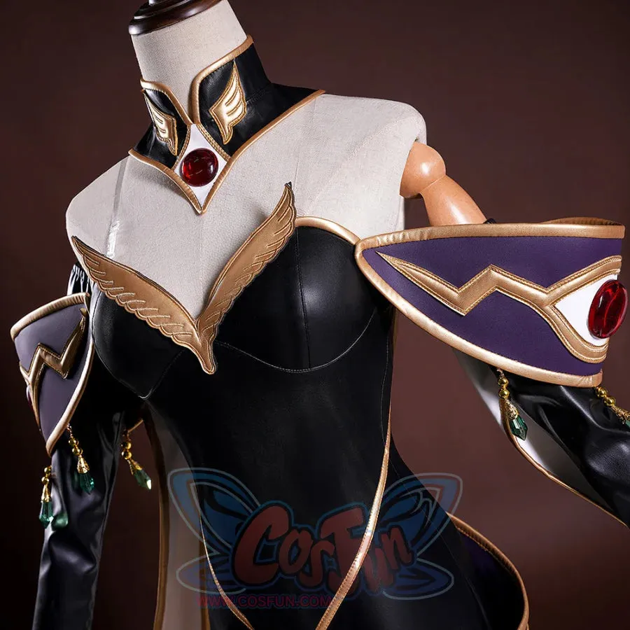 Anime Code Geass: Lelouch of the Rebellion Code Geass C.C. Queen Dress Cosplay Costume C09323
