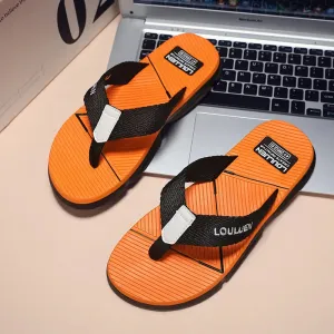 Anti-Slip EVA PU Insoles Quality Rubber Nylon Hard-Wearing Flip Flops Casual