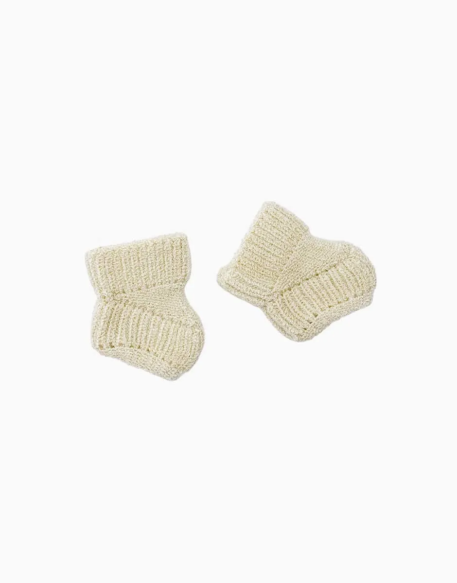 Babies – Simon Cream Knit Slippers