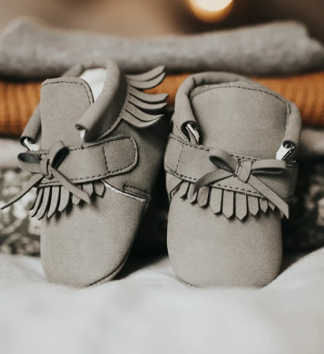BABYMOCS LITTLE ADVENTURER MOCCASINS BEIGE