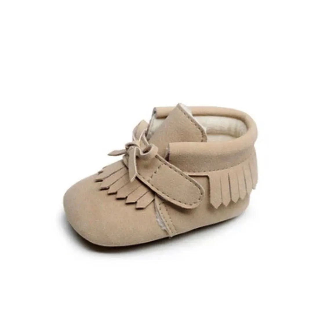 BABYMOCS LITTLE ADVENTURER MOCCASINS BEIGE