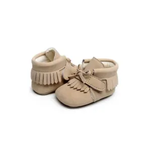BABYMOCS LITTLE ADVENTURER MOCCASINS BEIGE