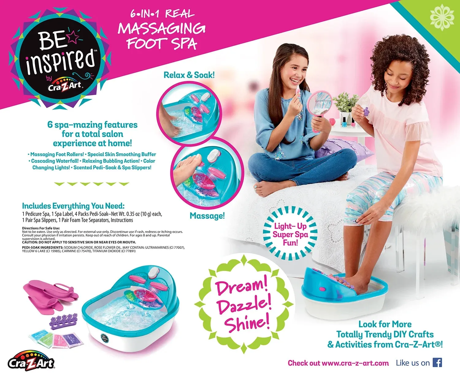 Be Inspired 6-1 Real Super Spa Salon - Perfect for a Boy or Girl