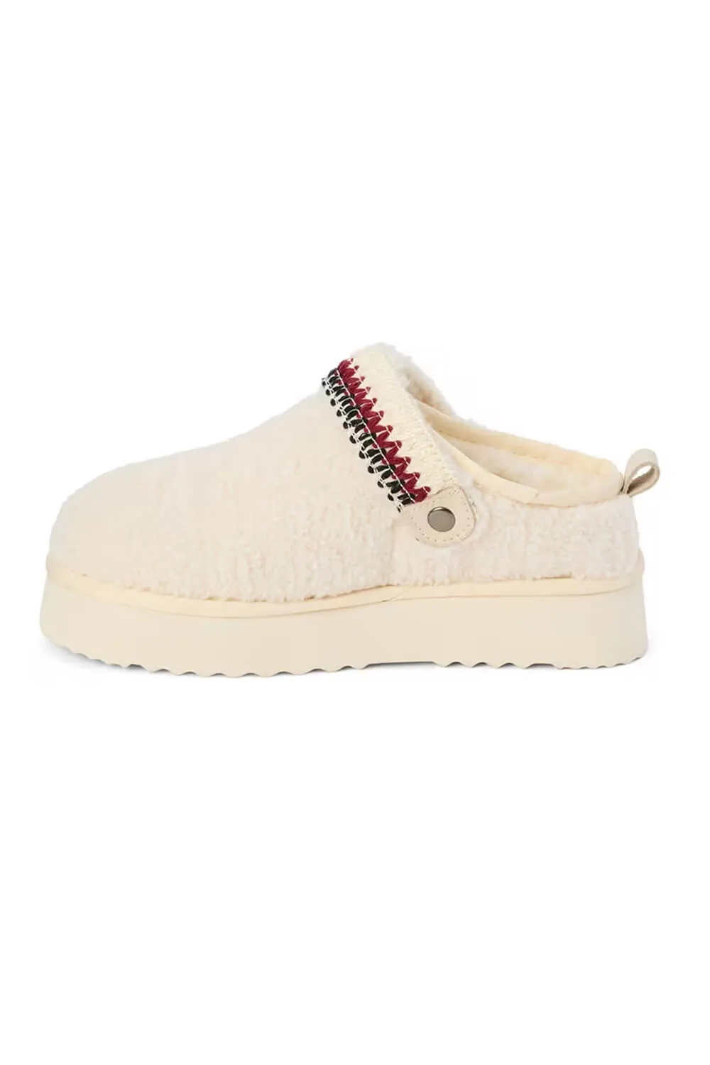Beach By Matisse Storm Sherpa Slippers for Women in Natural | STORM-IVORY