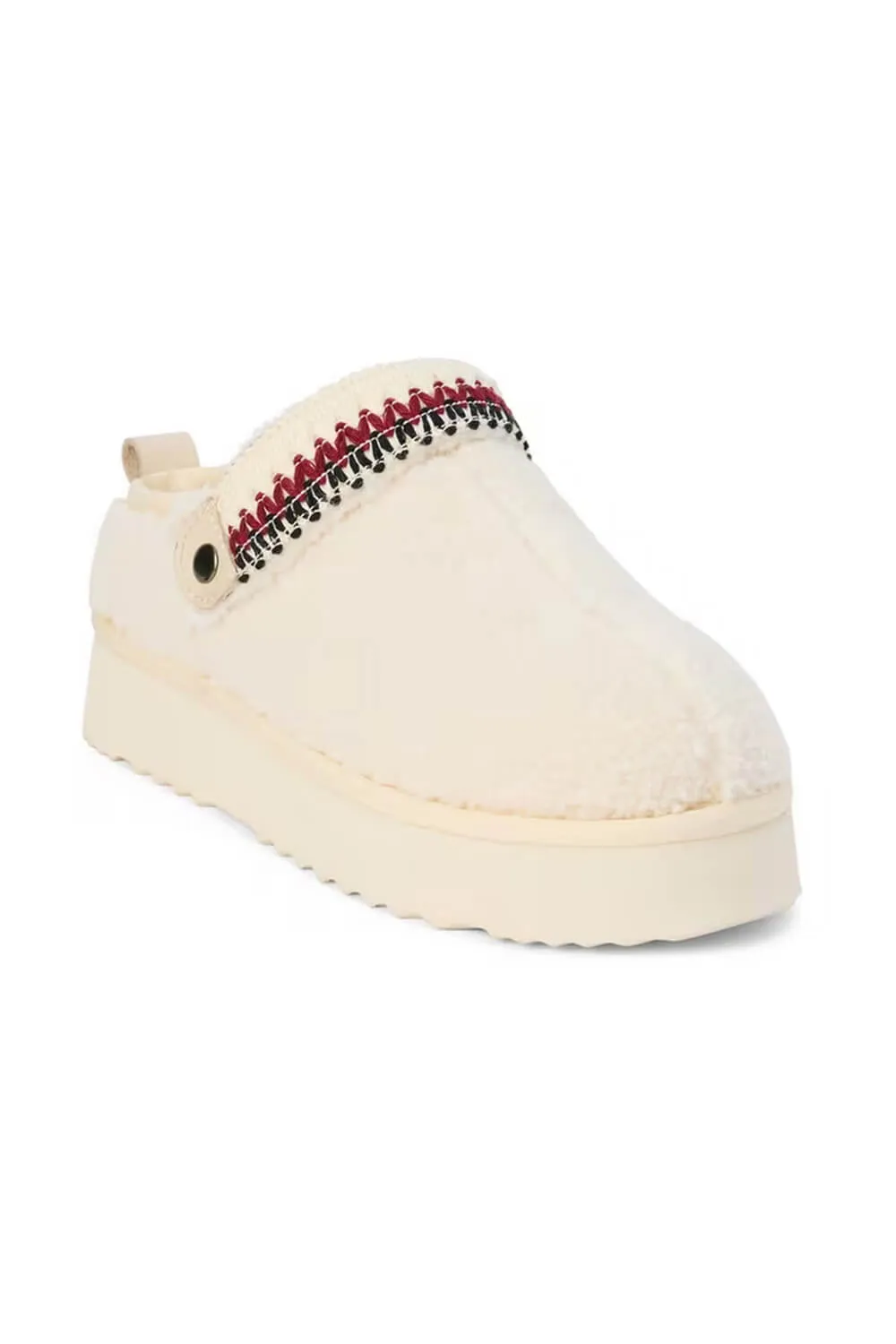 Beach By Matisse Storm Sherpa Slippers for Women in Natural | STORM-IVORY