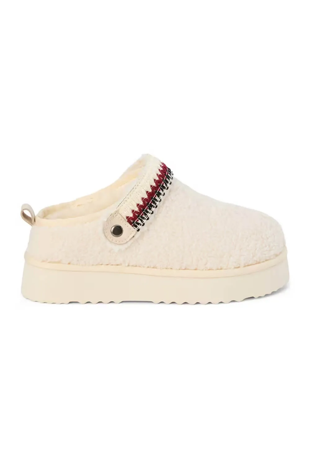 Beach By Matisse Storm Sherpa Slippers for Women in Natural | STORM-IVORY