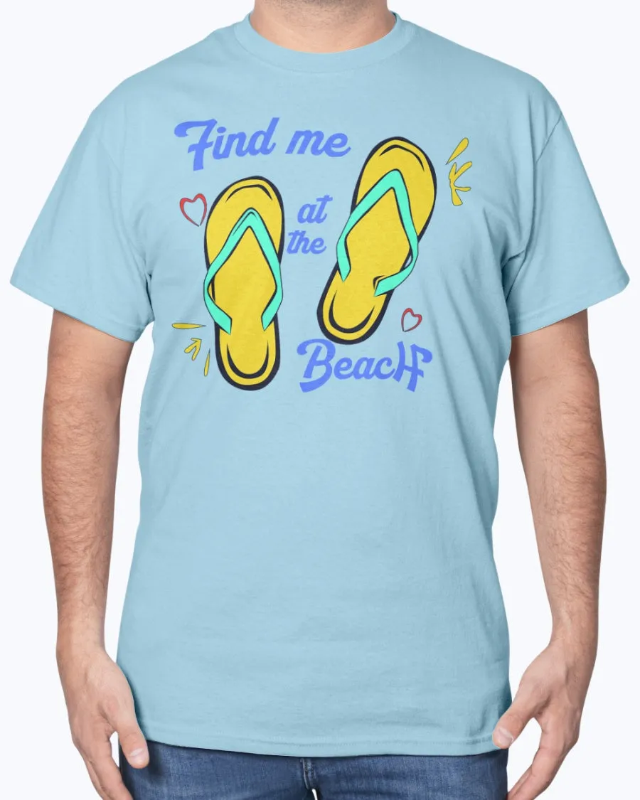 Beach Slippers - Cotton T-Shirt (Mens)