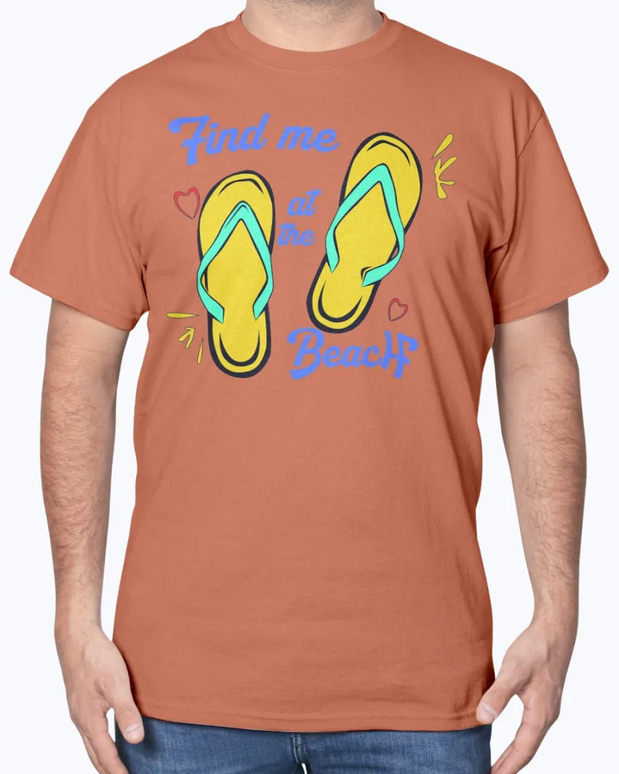 Beach Slippers - Cotton T-Shirt (Mens)