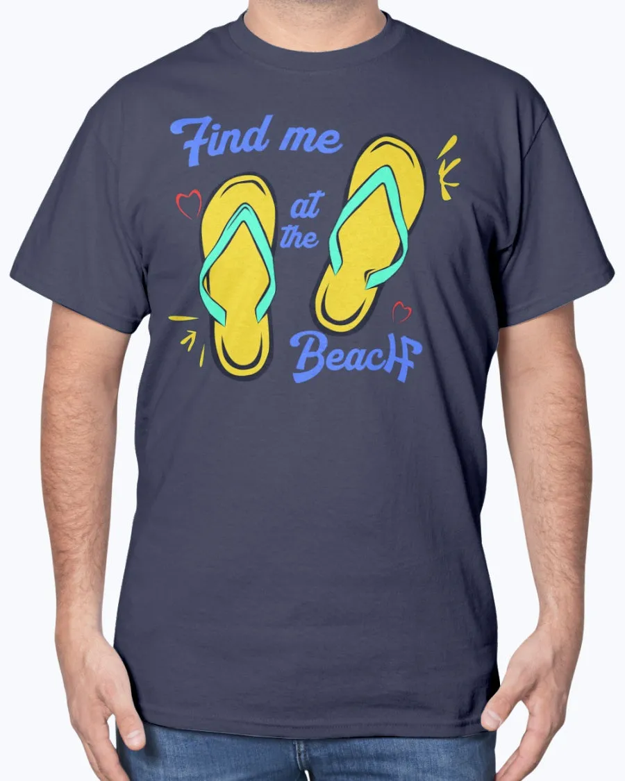 Beach Slippers - Cotton T-Shirt (Mens)