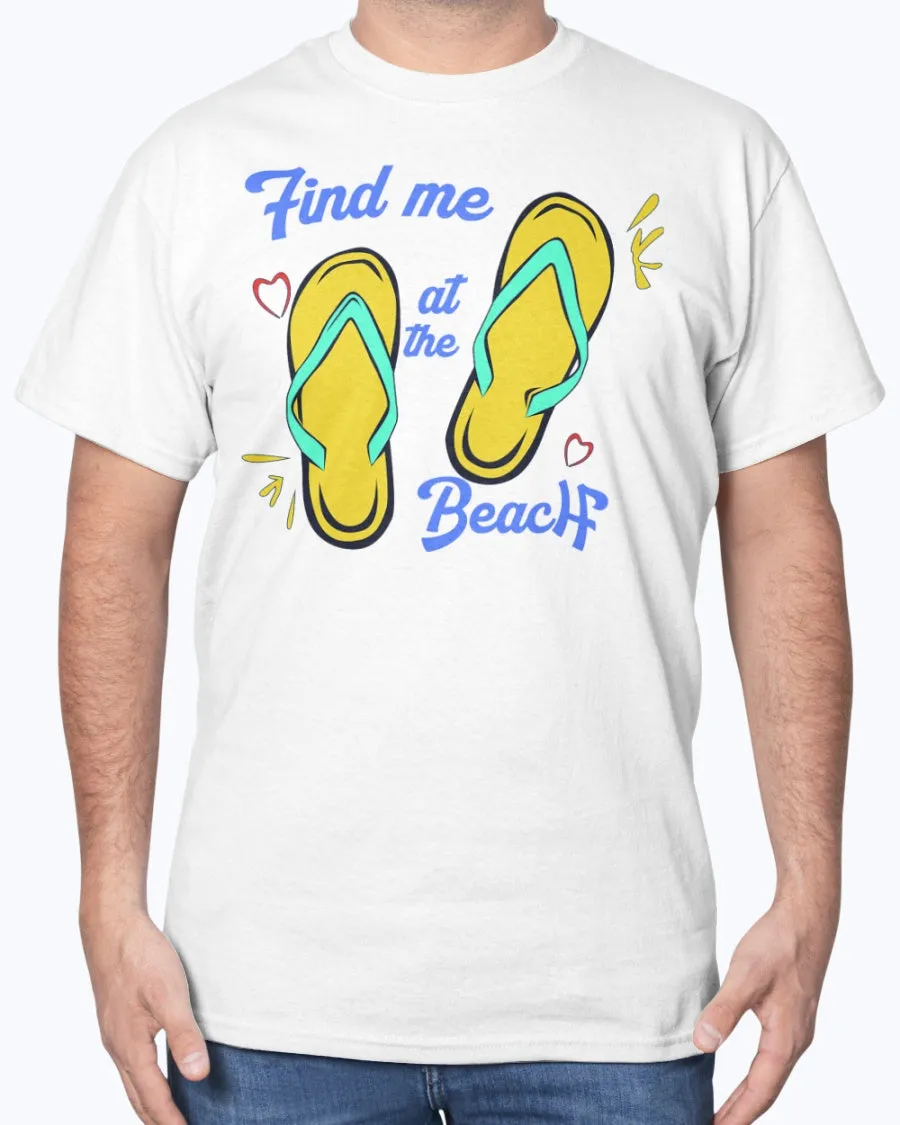 Beach Slippers - Cotton T-Shirt (Mens)