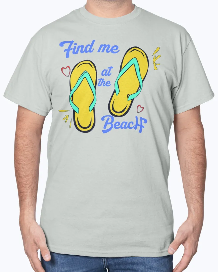 Beach Slippers - Cotton T-Shirt (Mens)