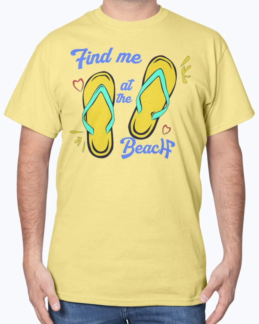 Beach Slippers - Cotton T-Shirt (Mens)