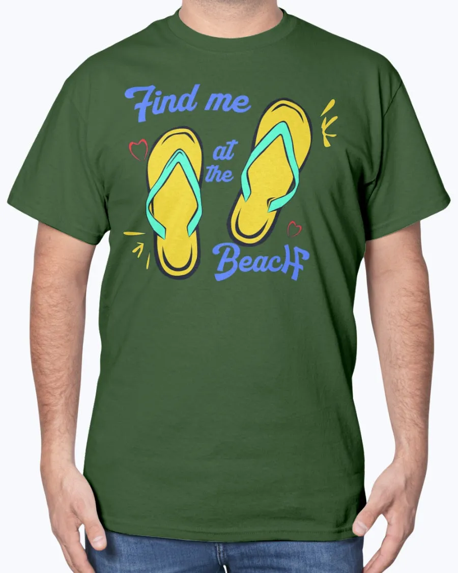Beach Slippers - Cotton T-Shirt (Mens)