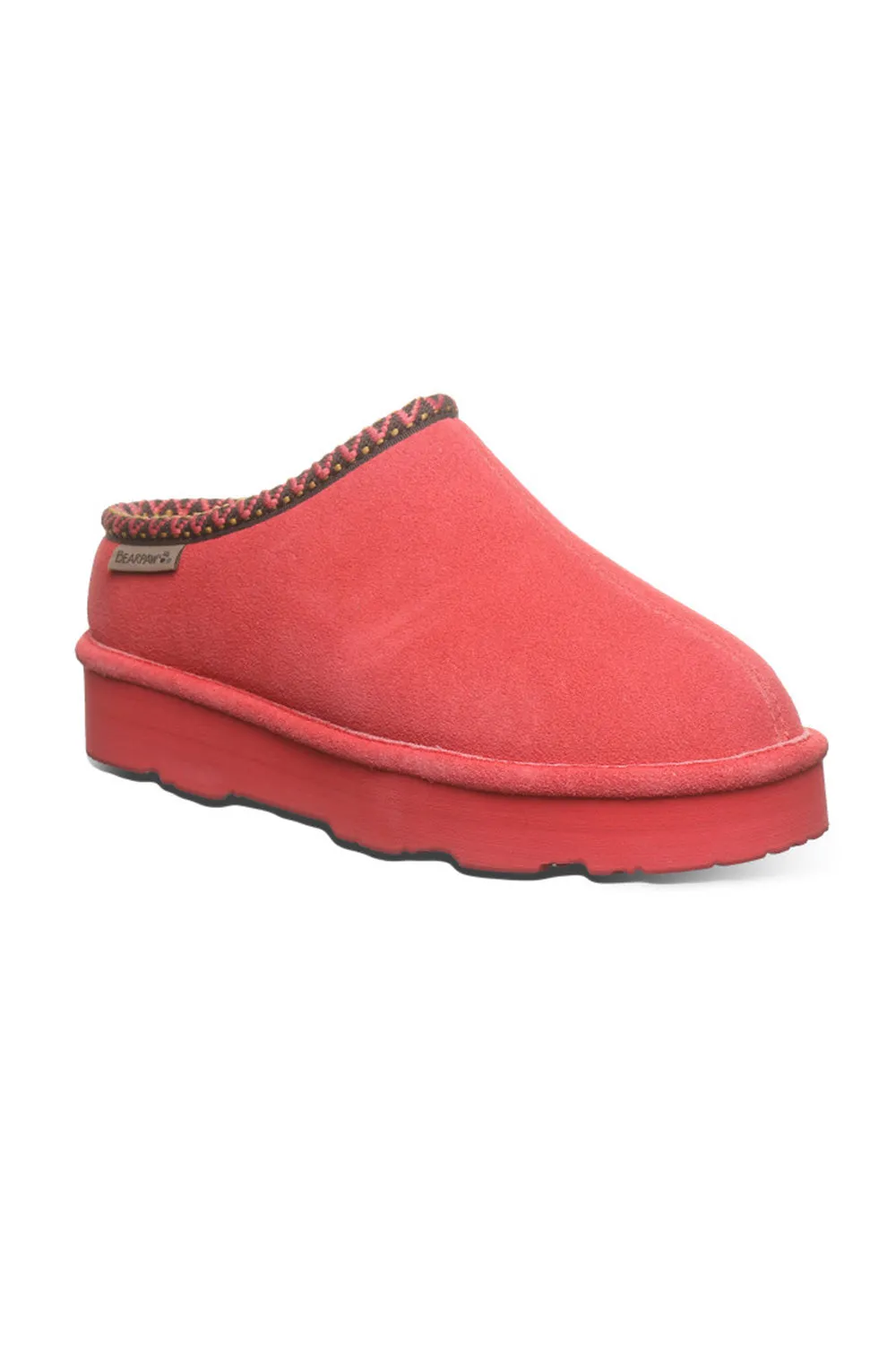 Bearpaw Martis Platform Slipper Clogs for Women in Guava | 3038W-628 GUAVA