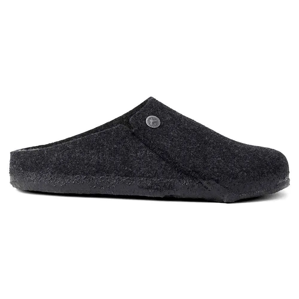 Birkenstock Zermatt Wool Felt Shearling Slippers for Men in Anthracite | 1015090