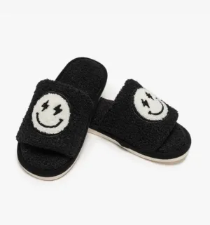Black Bolt Slide Slippers
