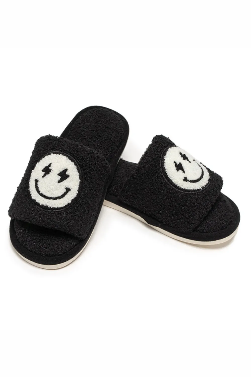 Black Bolt Slide Slippers