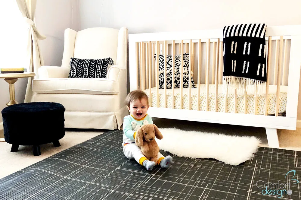 Black Linen Play Mat FINAL SALE (Will Call)