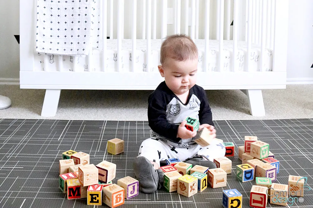 Black Linen Play Mat FINAL SALE (Will Call)