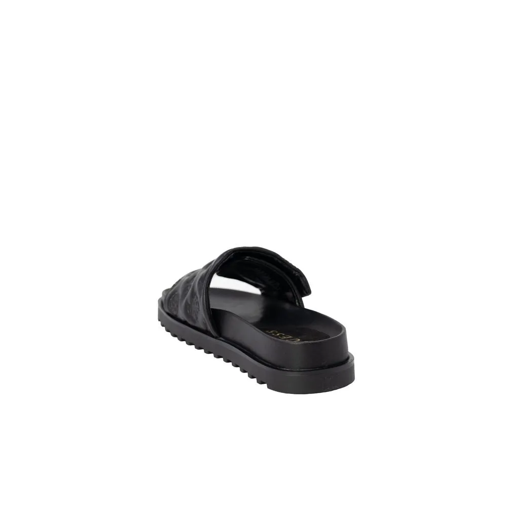 Black Synthetic Sandal