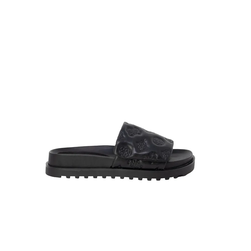 Black Synthetic Sandal