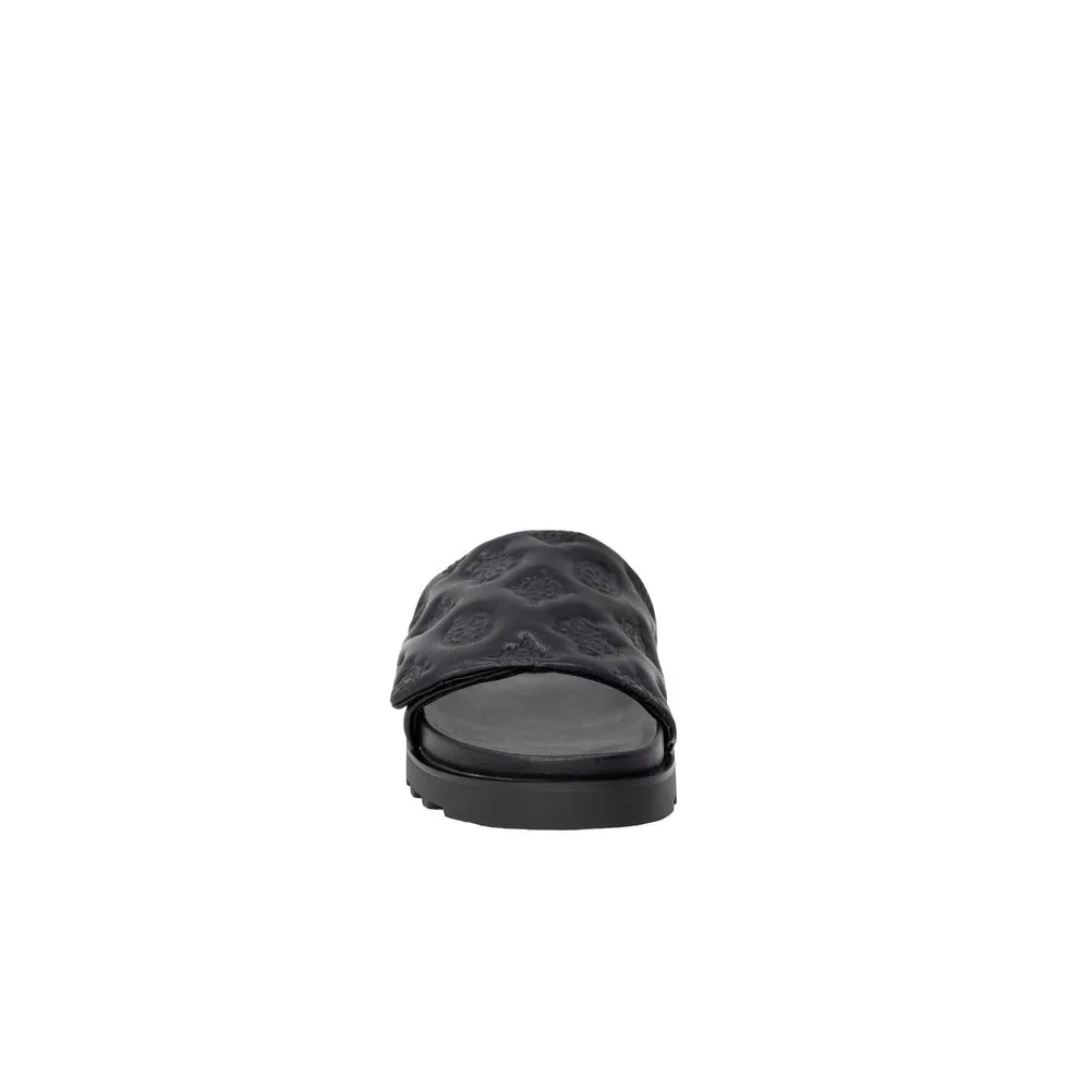 Black Synthetic Sandal