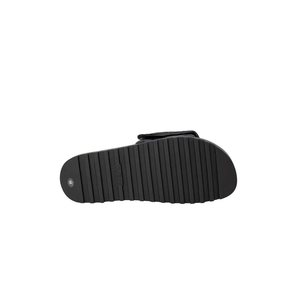 Black Synthetic Sandal