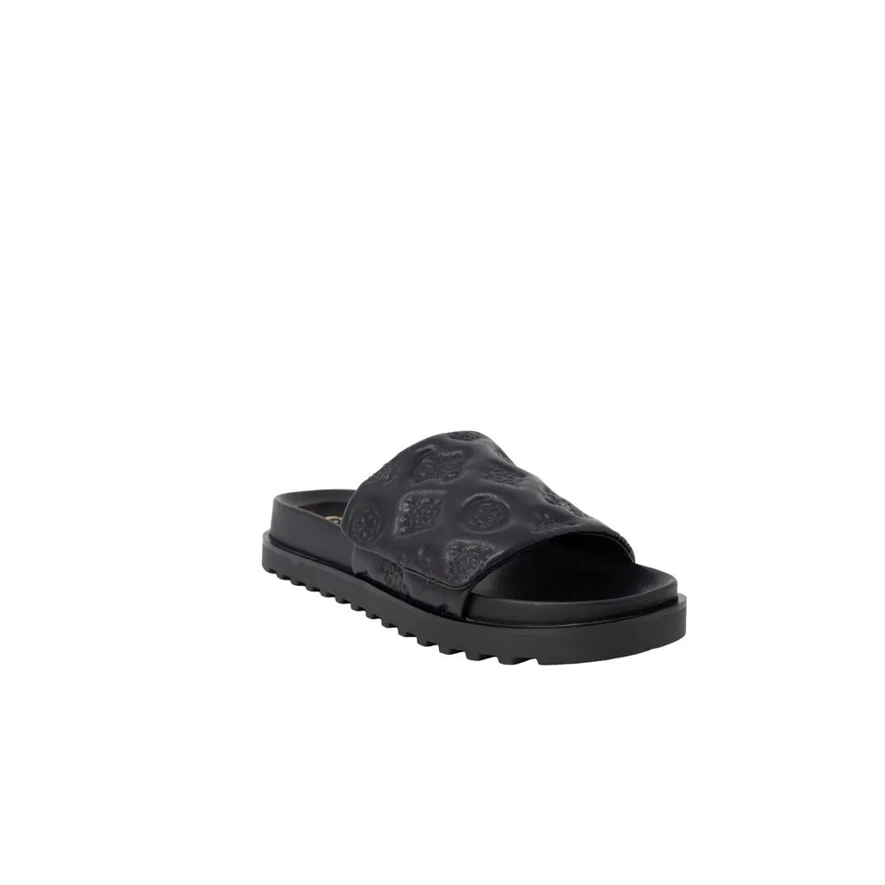 Black Synthetic Sandal
