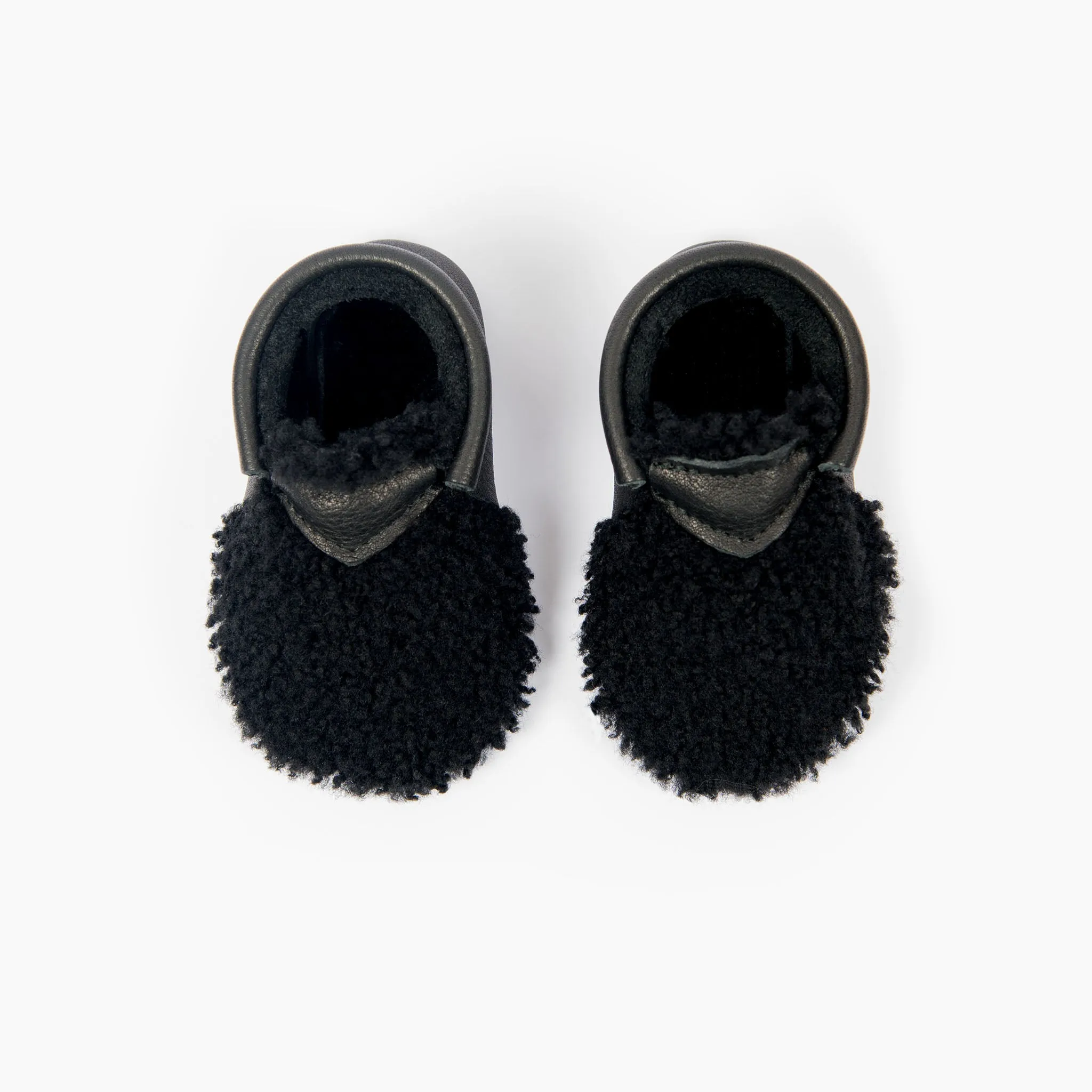 BLACK YETI MOCCASINS