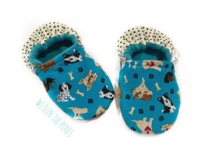 Blue Puppy Dog Moccs
