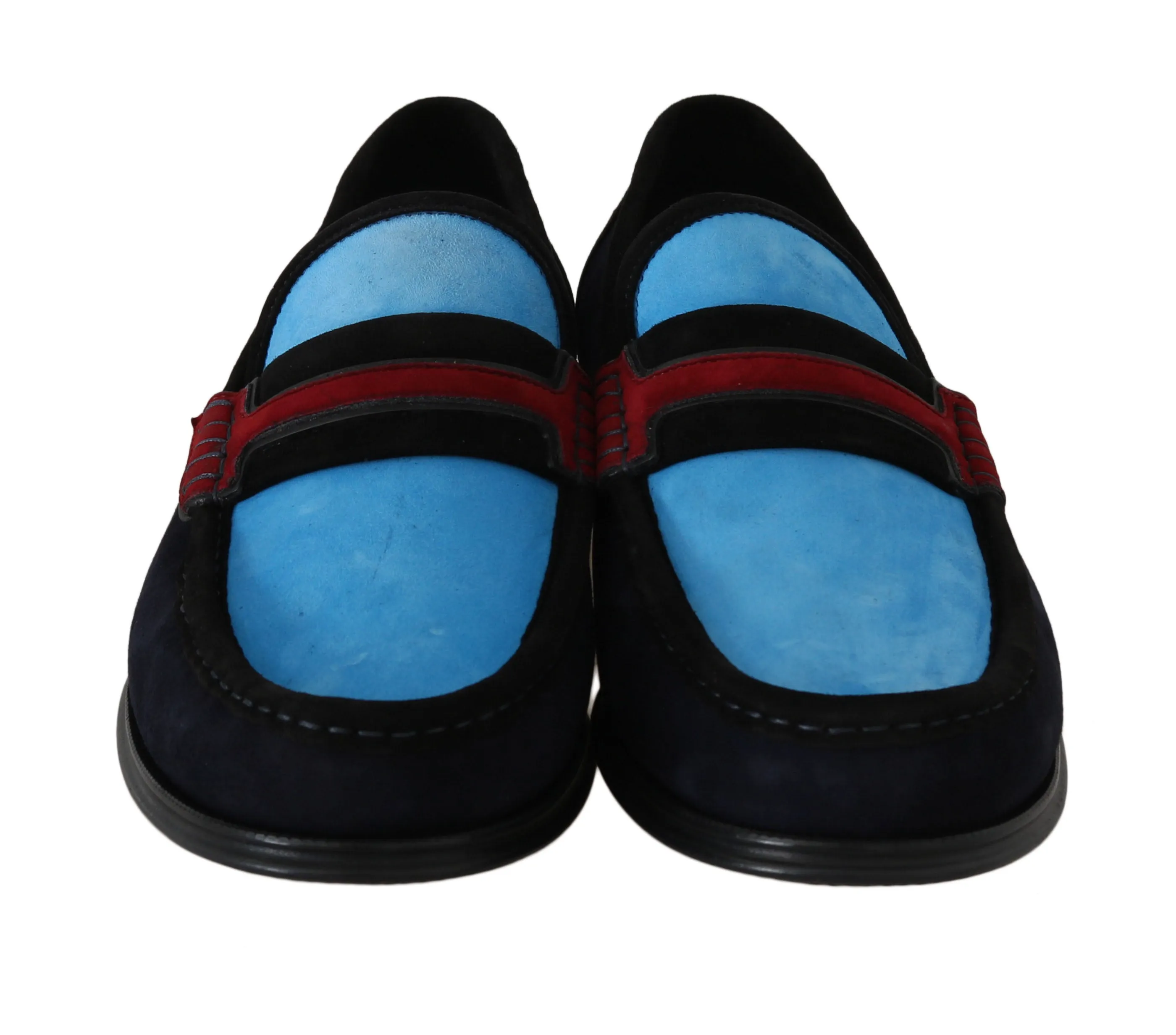 Blue Suede Loafers Moccasins Slides Loafers