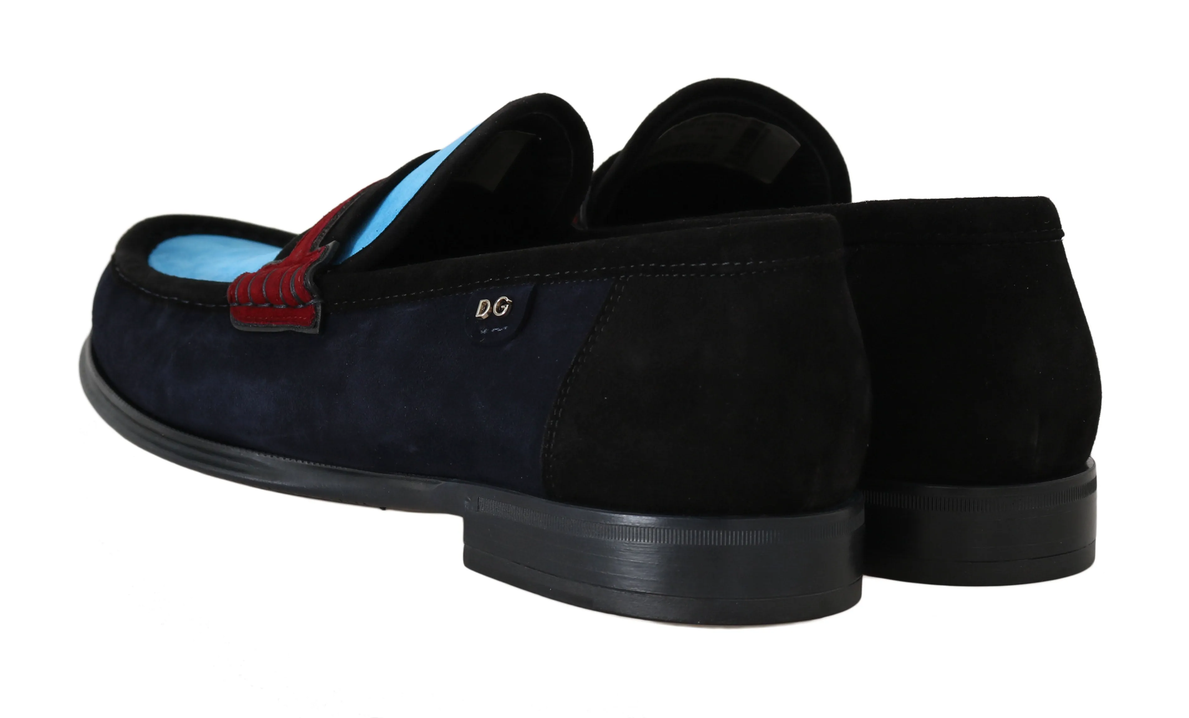 Blue Suede Loafers Moccasins Slides Loafers