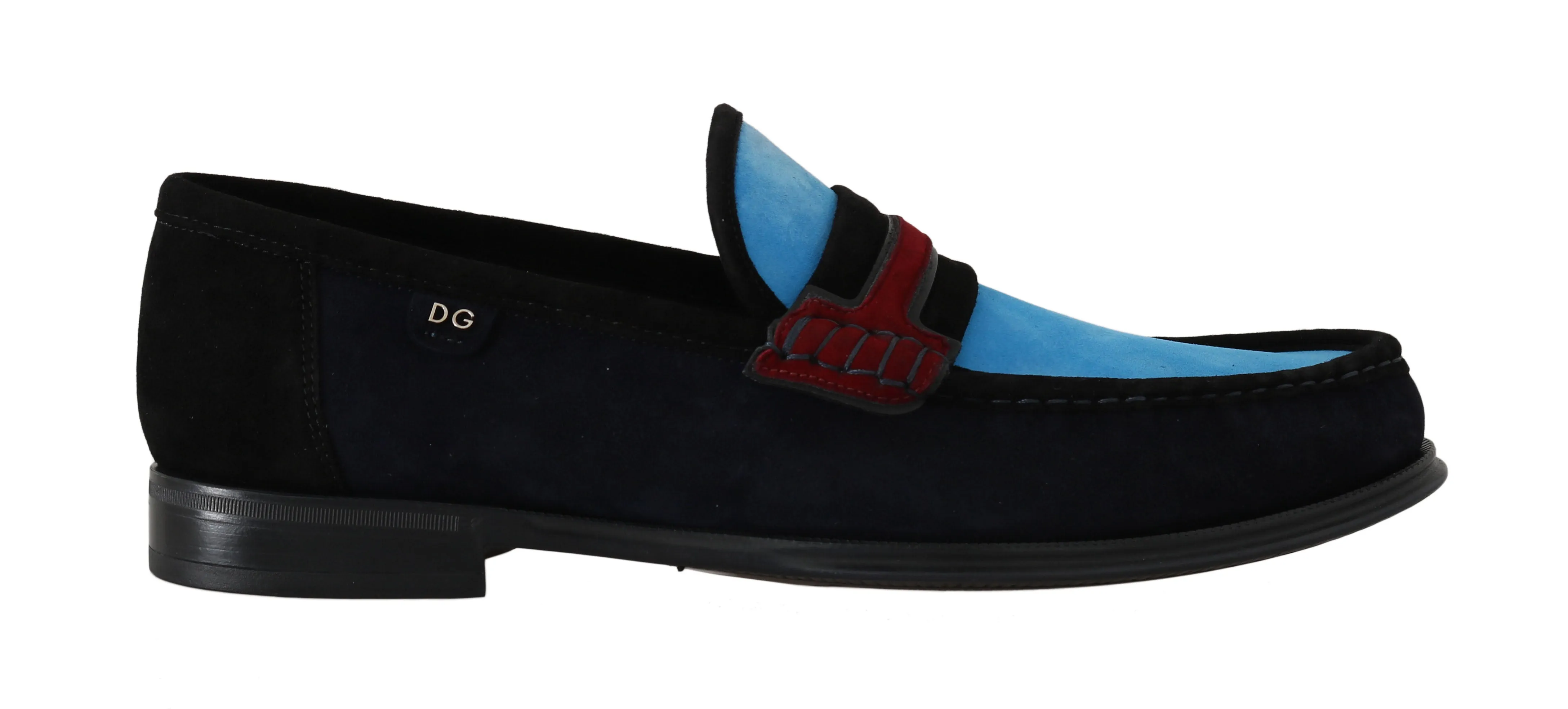Blue Suede Loafers Moccasins Slides Loafers
