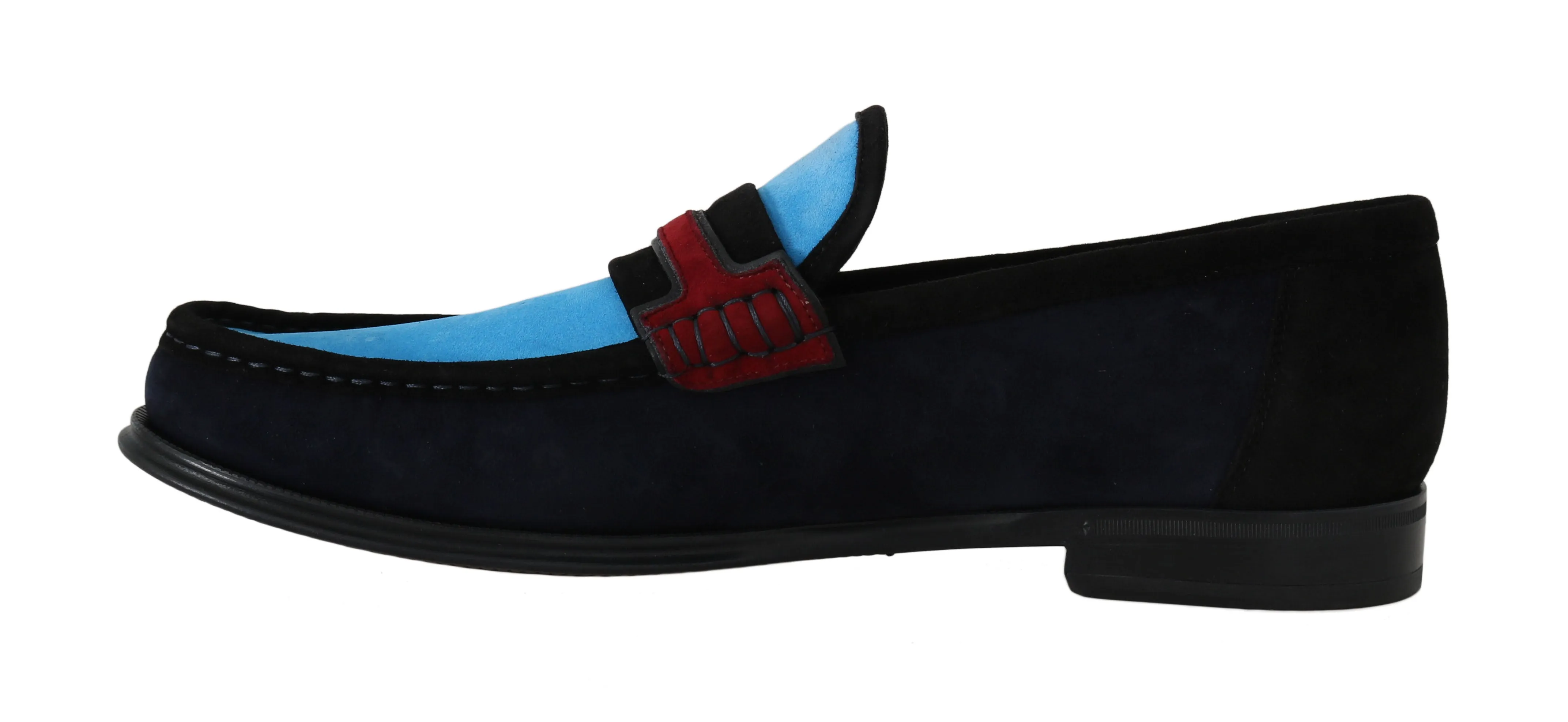 Blue Suede Loafers Moccasins Slides Loafers