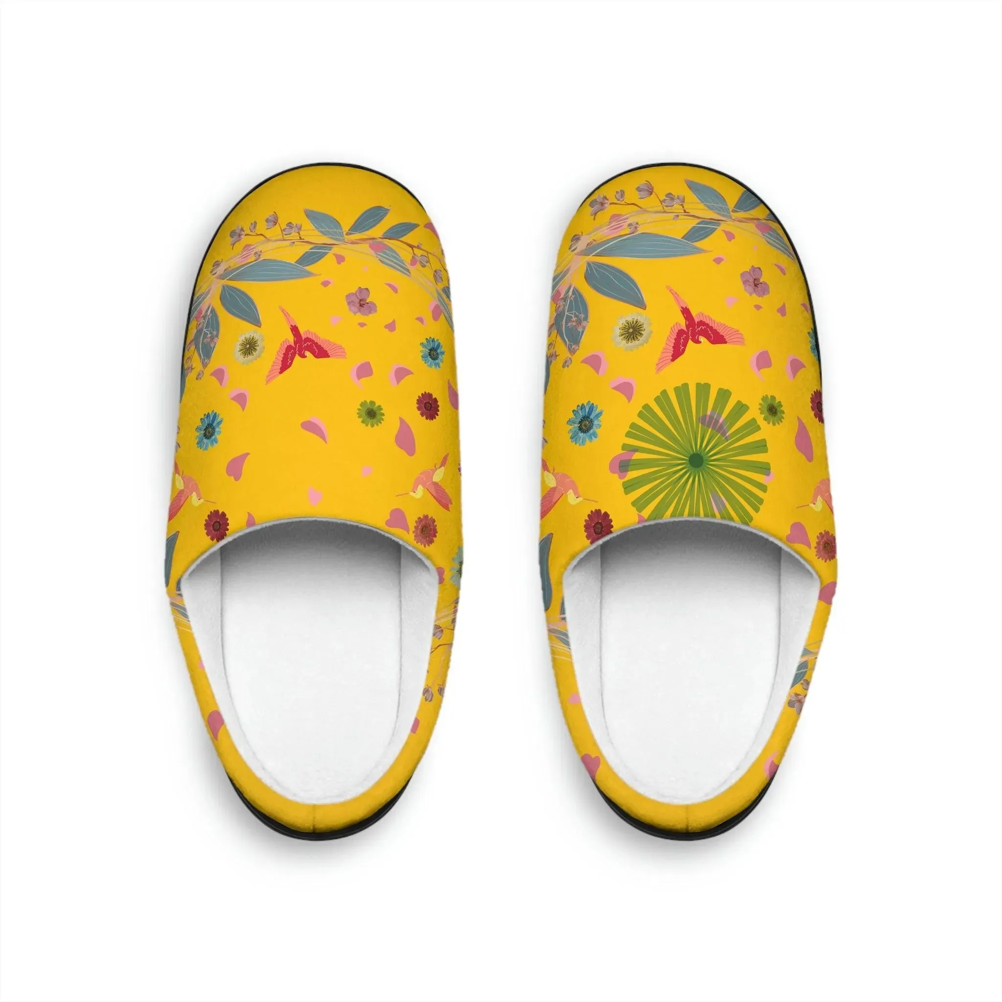 Bright Spring Flowers Women's Indoor Slippers