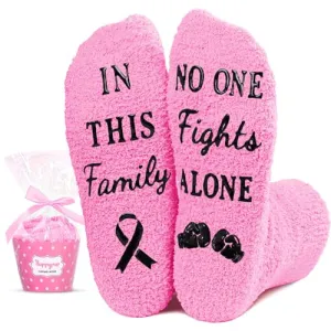 Cancer Socks for Women, Breast Cancer Awareness Socks, Inspirational Socks, Inspirational Gifts for Women, Cancer Gifts