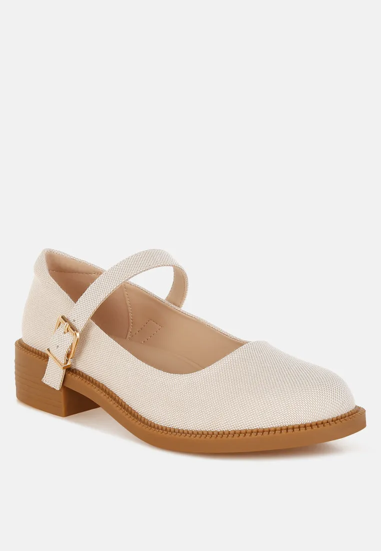 Canvas Mary Jane Shoes By RUW