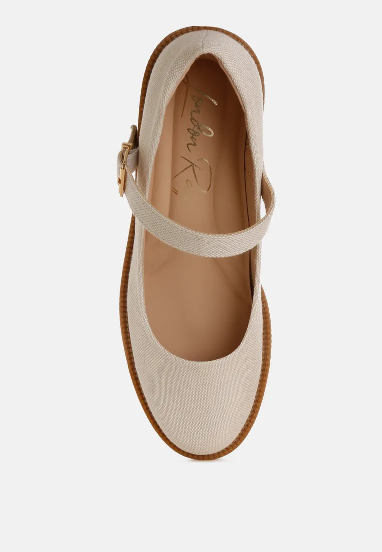 Canvas Mary Jane Shoes By RUW