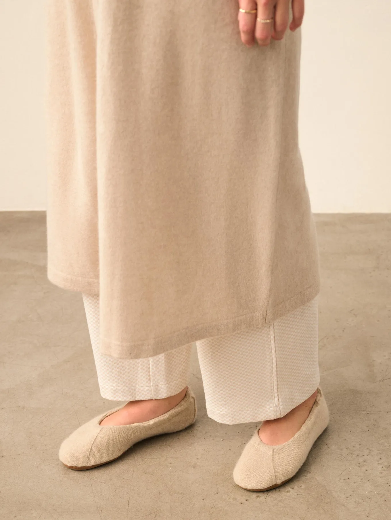 Cashmere Slipper in Toffee