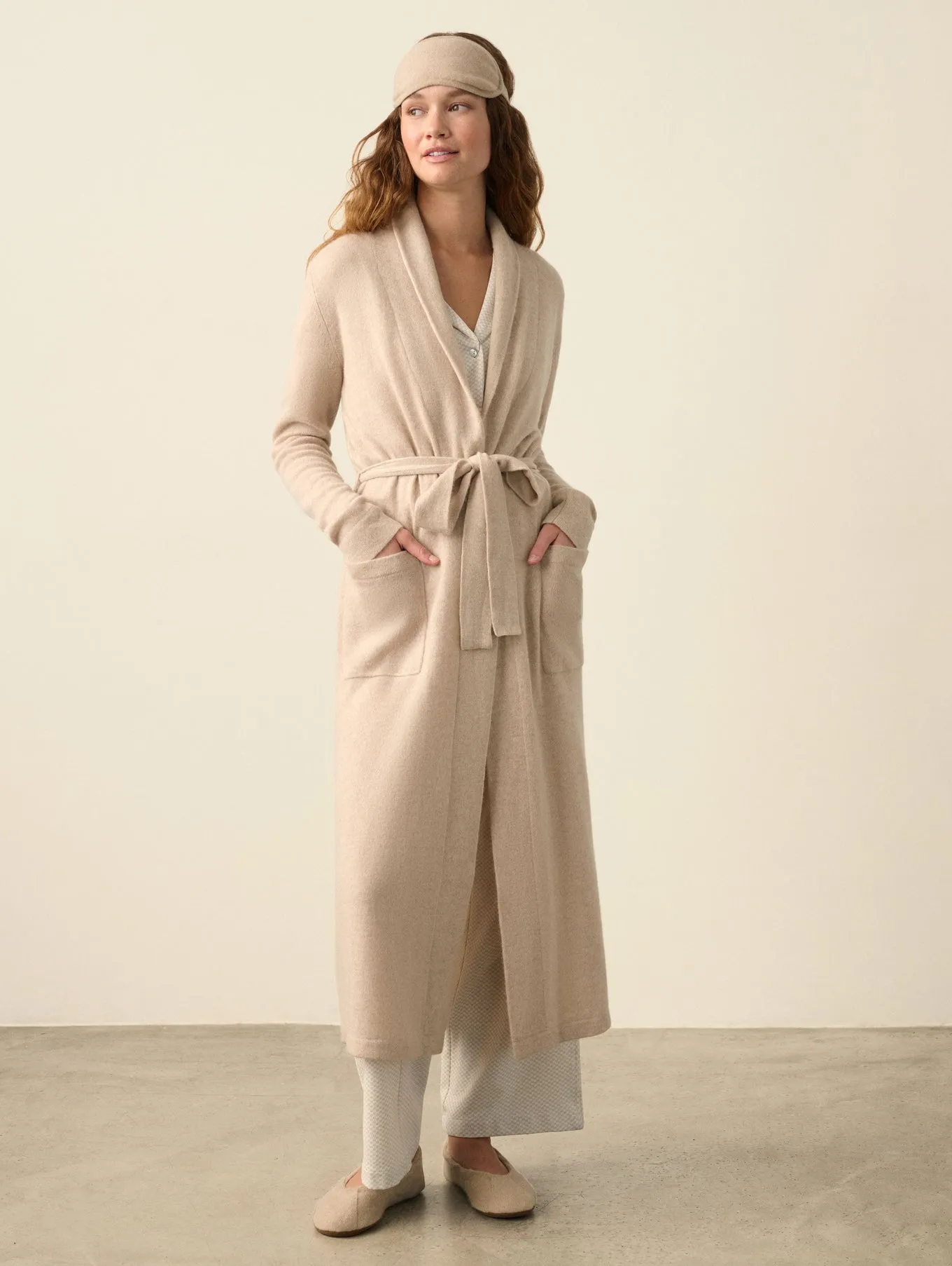 Cashmere Slipper in Toffee