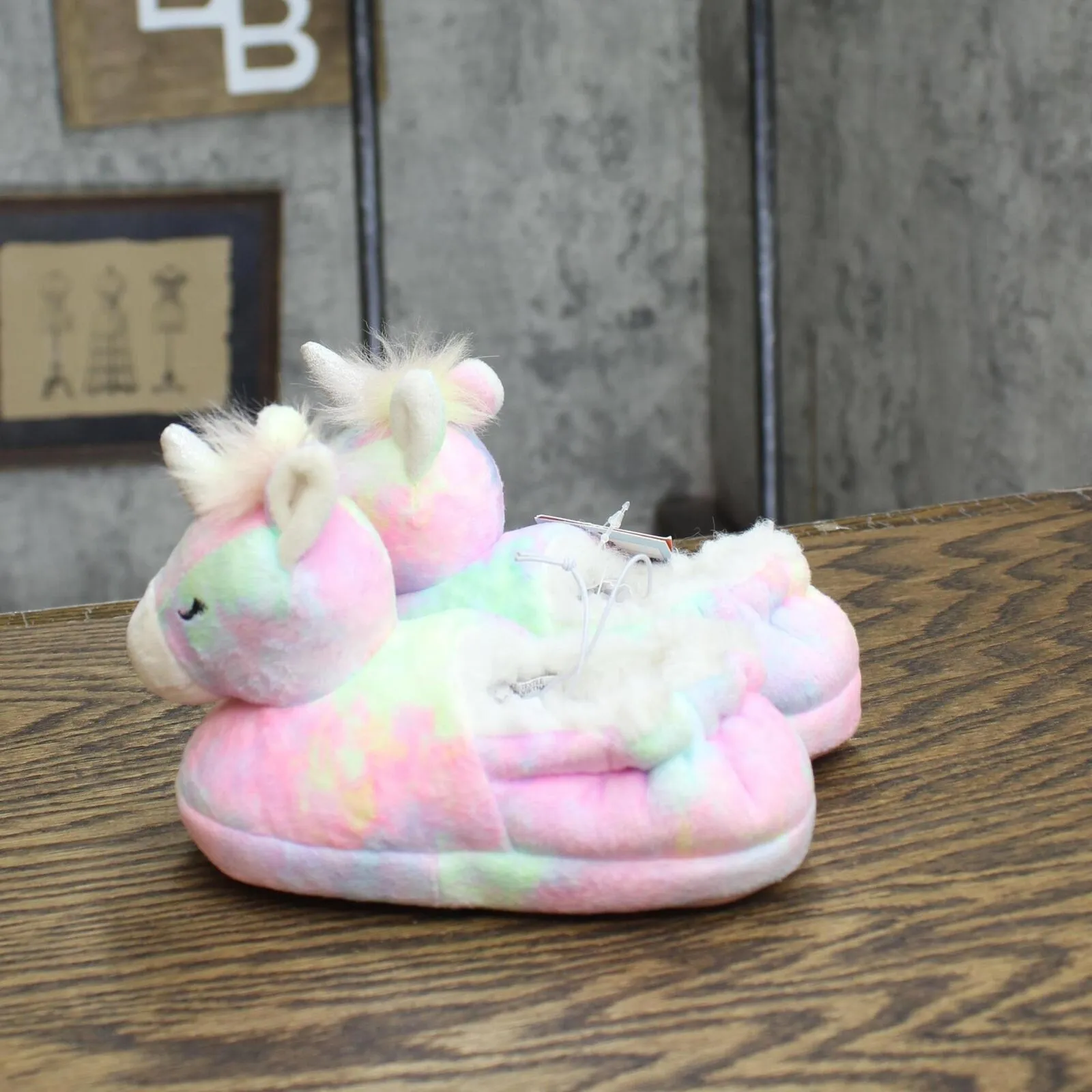 Cat & Jack Toddler Girls Magic Unicorn Slippers 88507590 Pink Multi S