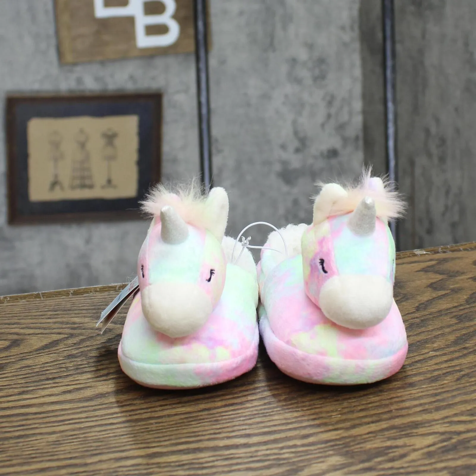 Cat & Jack Toddler Girls Magic Unicorn Slippers 88507590 Pink Multi S