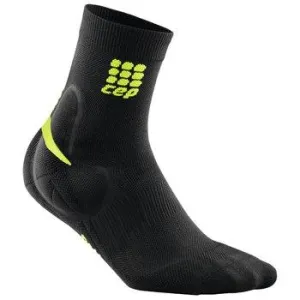 CEP Ortho Ankle Support Short Sock Black/Green Woman