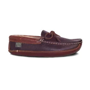 Chocolate Driving Moccasin Sheepskin Slipper by CLOUD NINE / RJS - Shoe Size Men 7-8-9-10-11-12-13-14